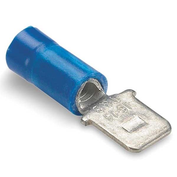 Sta-Kon Male Disconnect, Blue, 16-14AWG, PK100 - 14RB-250T
