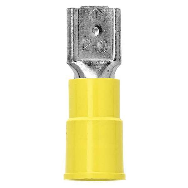 3M Female Disconnect, Yellow, 12-10AWG, PK25 - FDV10-250Q