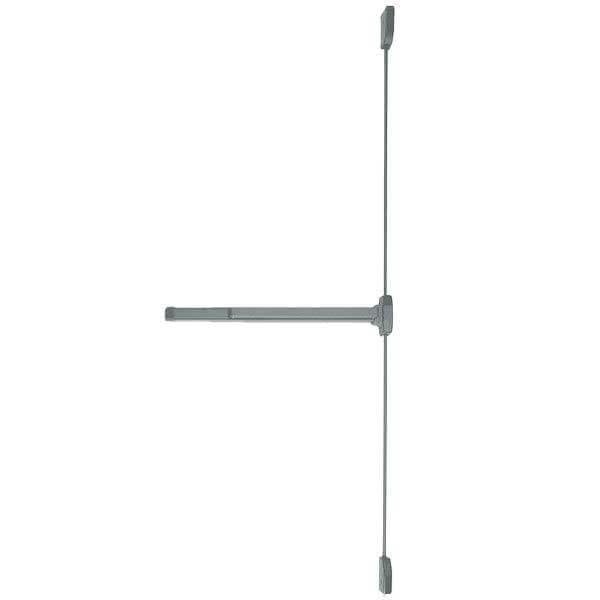 Falcon 19-V SERIES SVR EXIT DEVICE 362.46 EXIT ONLY LESS TRIM 3 FOOT, RIGHT HAND REVERSE ALUMINUM P - FLC-19-V-EO-SP28-3-RHR-FALCON