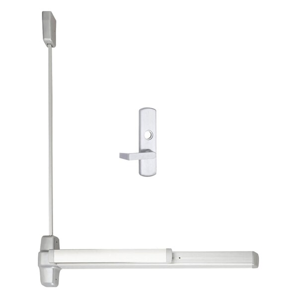 Von Duprin Grade 1 Surface Vertical Rod Exit Bar, Wide Stile Pushpad, 36-in Panic Device, 84-in Door Height, Cl - 9927L-06 3 26D LHR LBR