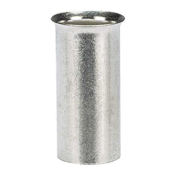 Panduit Ferrule, 1 AWG, Non-Insul, 31/32in., PK100 - F87-25-C