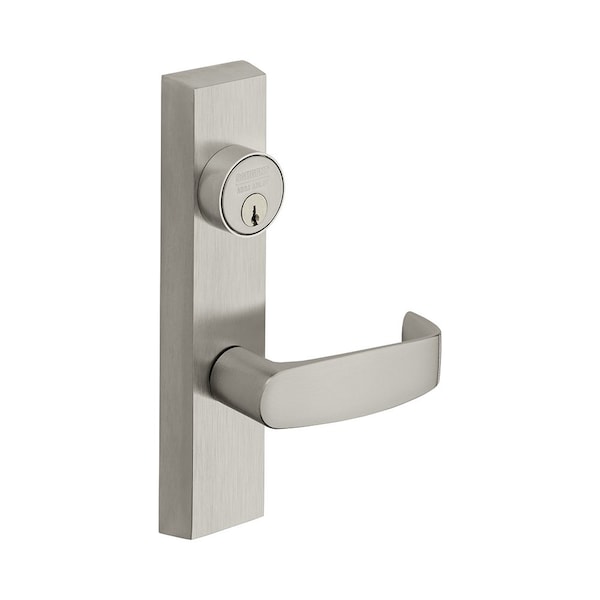 Sargent Left Hand Reverse Nightlatch Key Retractable Latch ET Exit Device Trim with L Lever Satin Chrome - 704ETL26DLHR