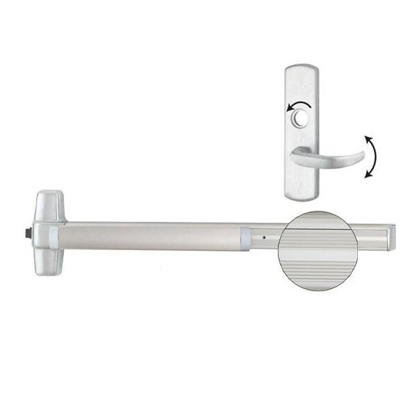Von Duprin VonDuprin: Rim Exit Device, with Classroom Lever Trim, Aluminum - VNDP-99L-17-3-US28-LHR