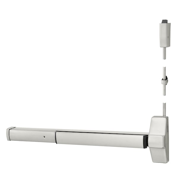 Corbin Russwin SVR Exit Device, Less Bottom Rod, 36" x 84", US32D - ED5470 630 M55
