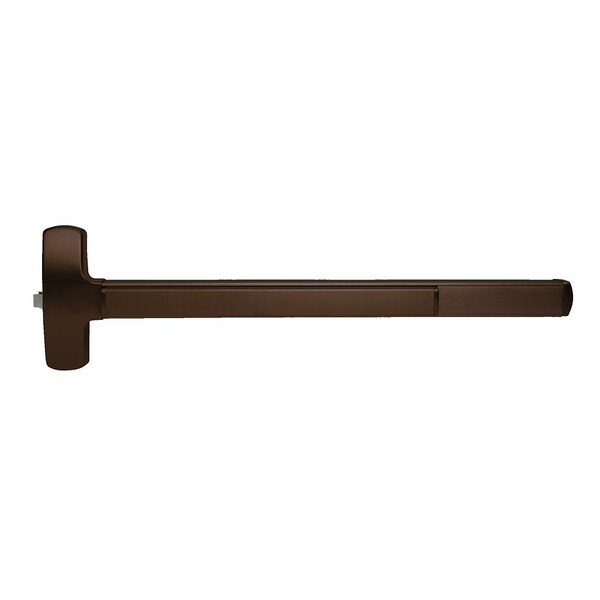 Falcon Fire Rated 25 Series Exit Device, Rim, Exit Only, 3 Ft. Device, Dark Bronze Anodized Aluminum - F-25-R-EO 3 313AN