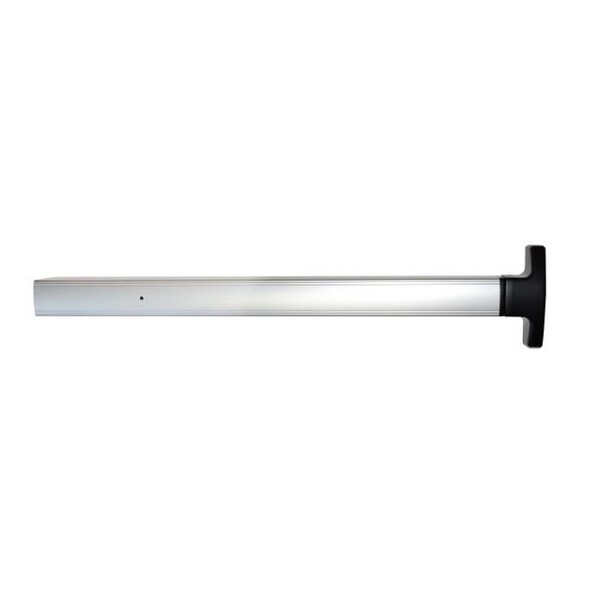 Falcon 36in Rim Exit Device with Night Latch Pull Trim Aluminum Finish - 1792NLOP2836