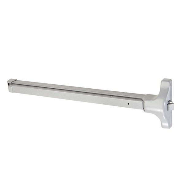 Yale FLAT BAR EXIT DEVICE, SURFACE MOUNT, 36in DOOR WIDTH, LESS CYLINDER, NON-HANDED, ALUMINUM FINISH - 2100 689