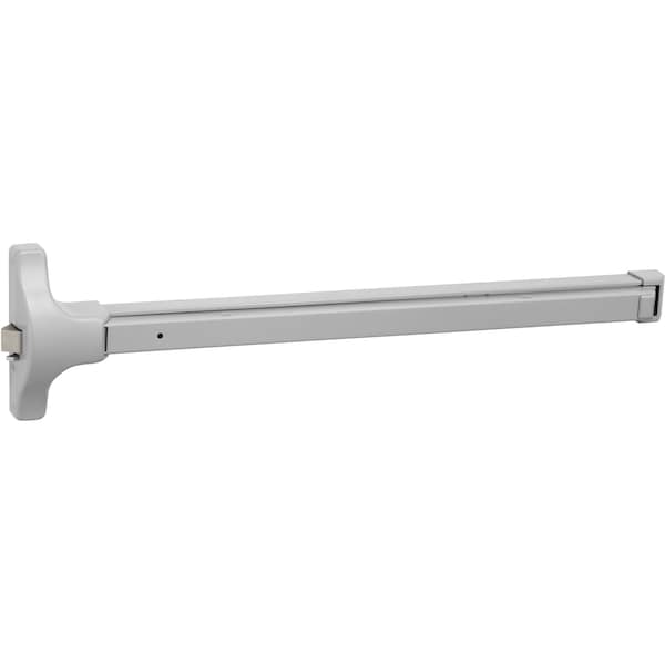 Yale FLAT BAR EXIT DEVICE, SURFACE MOUNT, 36in DOOR WIDTH, LESS CYLINDER, NON-HANDED, ALUMINUM FINISH - 2100 689