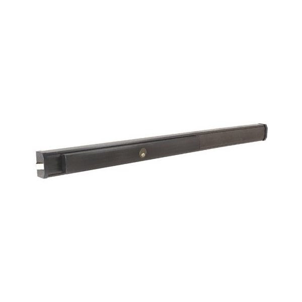Jackson 1295 Push Pad Rim Panic Exit Device - Cylinder Dogging, C-Type Strike, 48, Dark Bronze - 311295CC4313