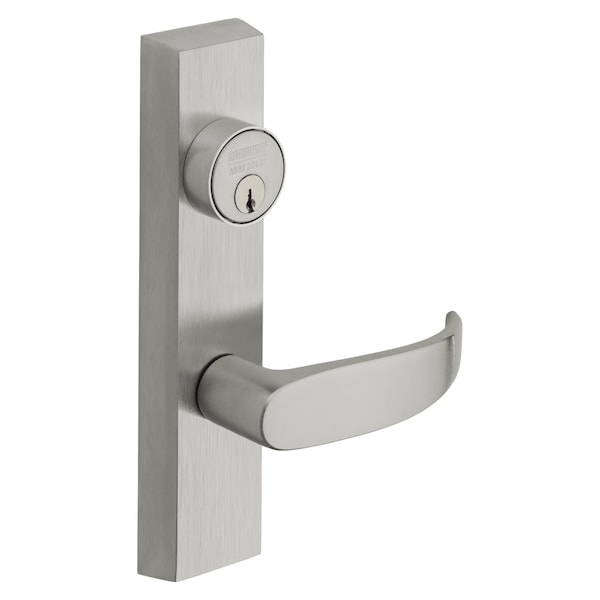 Sargent Grade 1 Electrified Exit Device Trim, Fail Secure, Power Off, Locks Lever, For Concealed Vertical Ro - 774-4 ETP 24V RHRB 26D