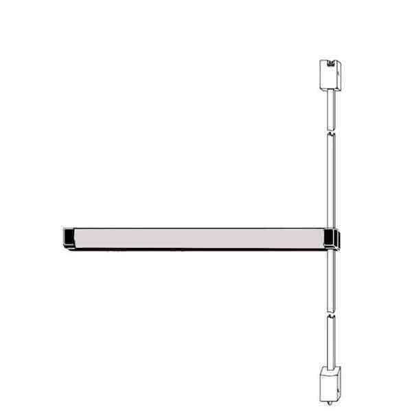 Adams Rite AdamsRite: SVR Exit Device, Narrow Stile Aluminum Doors, 36", Aluminum - ADR-8211-36