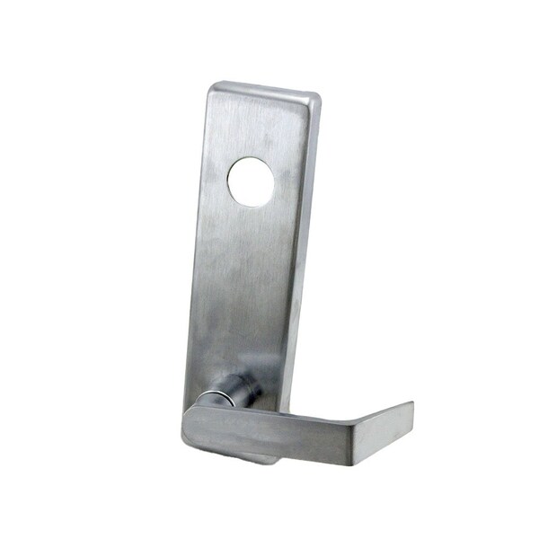 Falcon Dane Lever Exit Device Trim with Key Locks or Unlocks Electric Fail Secure Satin Chrome Finish - 510L26DFSE