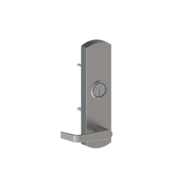 Hager Night Latch Escutcheon Trim, Withnell Lever, Satin Chrome - 45NL WTN US26D NC