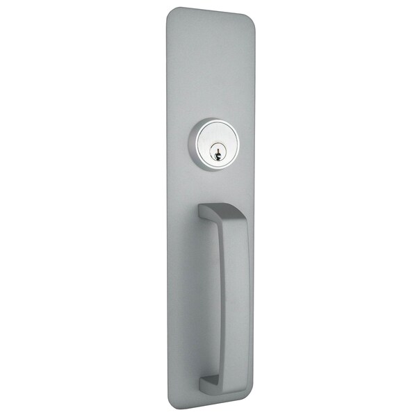 Global Door Controls Aluminum Night Latch Handleset Trim for Exit Devices - TH1100-NLEDAL
