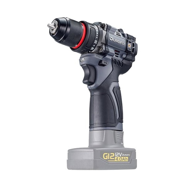 Durofix G12 Series 12V Cordless Li-ion 3/8'' Drill Driver Kit, 4.0 Ah Battery, 1800 RPM, 440 In Lbs, Bare tool - RK12136T