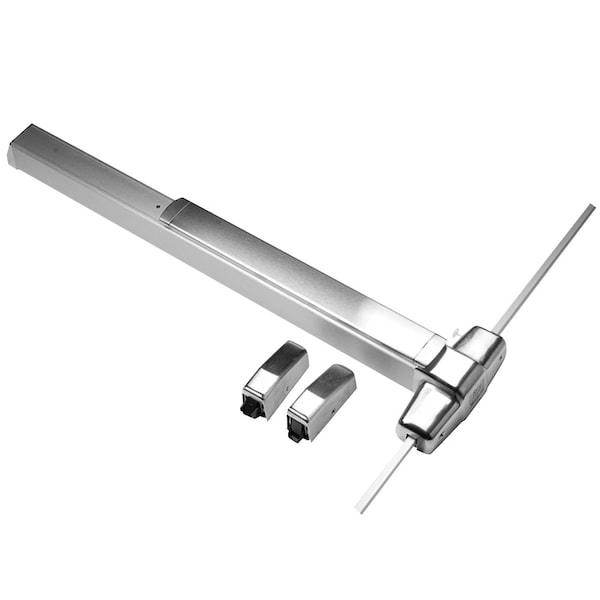 Von Duprin Grade 1 Surface Vertical Rod Exit Bar, Wide Stile Pushpad, 36-in Fire-rated Device, 84-in Door Heigh - EL9827EO-F 3 26D