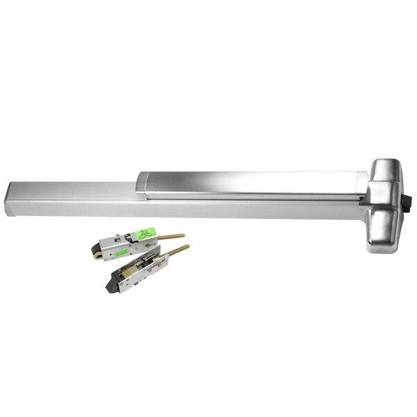 Von Duprin Grade 1 Concealed Vertical Rod Exit Bar, Wide Stile Pushpad, 36-in Fire-rated Device, 80-in to 100-i - QEL9847EO-F 3 26D