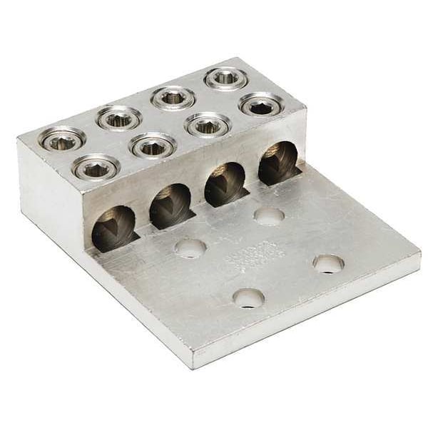 Burndy Mechanicl Conn, 600 kcmil to 2 AWG, 4 Cond - KK4A36U4N