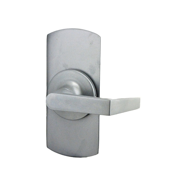 Yale Commercial Augusta Lever with Escutcheon Dummy Free Wheeling Exit Device Trim 689 Aluminum Finish - AU588F689