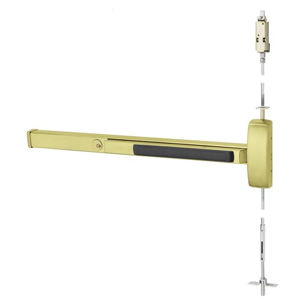 Sargent Grade 1 Concealed Vertical Rod Exit Device, Wide Stile Pushpad, 42-in Device, 120-in Door Height, Ex - 16-MD8610J RHR 4