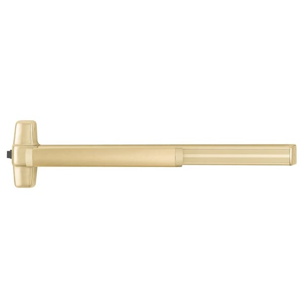 Von Duprin Grade 1 Rim Exit Bar, Wide Stile Pushpad, 36-in Device, Exit Only, Less Trim, Less Dogging, Satin Br - 99EO-F 3 US4