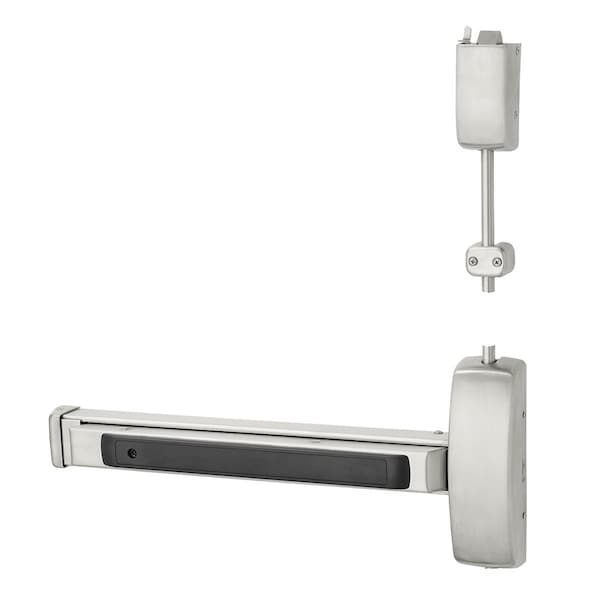 Sargent Grade 1 Surface Vertical Rod Exit Device, Wide Stile Pushpad, 32-in Device, 120-in Door Height, Exit - NB8710E RHR 32D