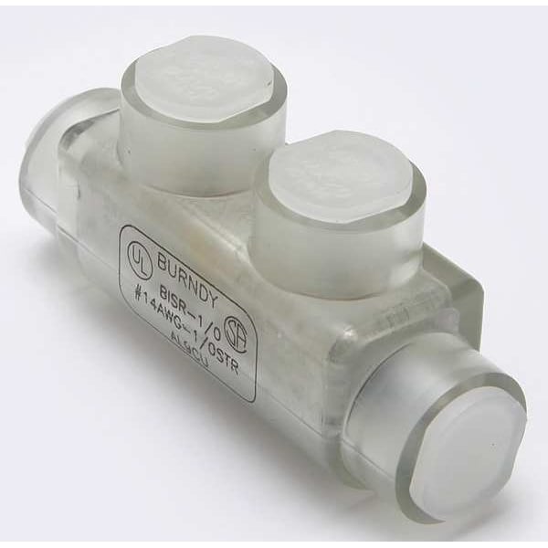 Burndy Insulated Multitap Connector, 2.91 In. L - BISR1/0