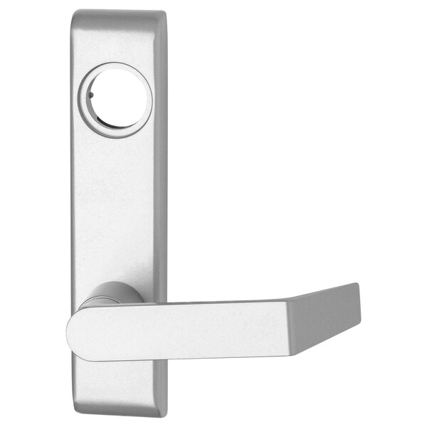 Falcon Exit Trim, Night Latch, Dane Lever, Less Cylinder, SP28, RHR - 912L-NL SP28 DANE RHR