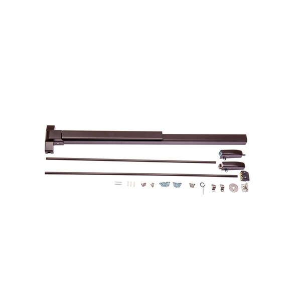 Trans Atlantic Co. VR531 Series Duronodic Grade 1 Commercial 48 in. Fire Rated Surface Vertical Rod Panic Exit Device - ED-FVR531XL-DU