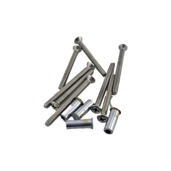 Ives Commercial Steel Sex Bolts for Letter Box Plates Satin Chrome Finish - 09355626