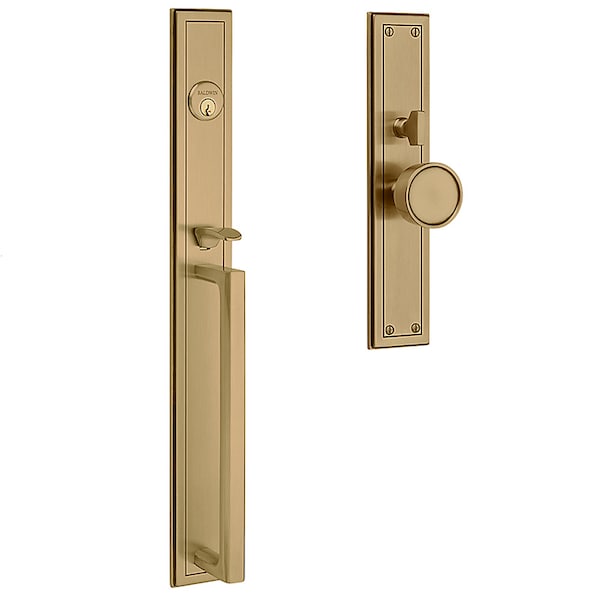 Baldwin Entry Hollywood Hills ENTR Trim Active Exterior Trim Satin Brass Brown - 6946.060