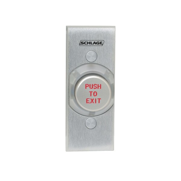 Schlage Electronics 620 Series, Narrow Mount Delayed Action Pushbutton, Stainless Steel - 621AL EX DA NS