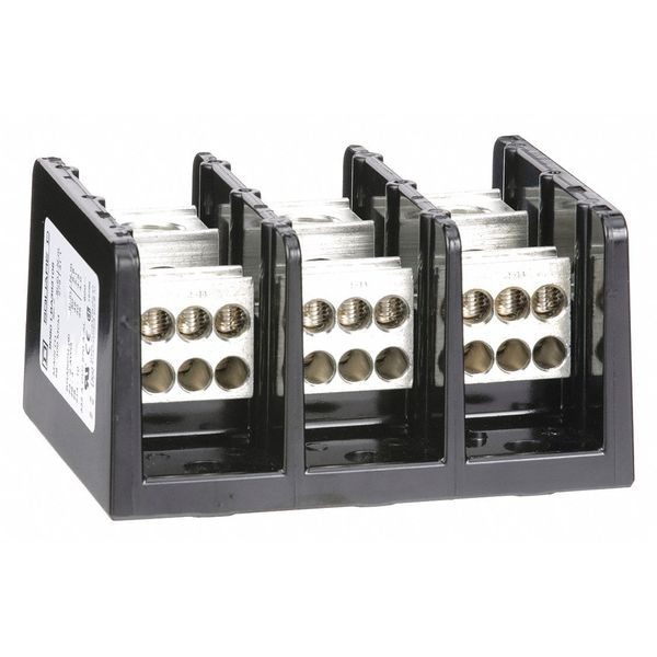 Square D Pwr Dist Block, 335A, 3P, 6AWG-400 MCM, 600V - 9080LBA363106