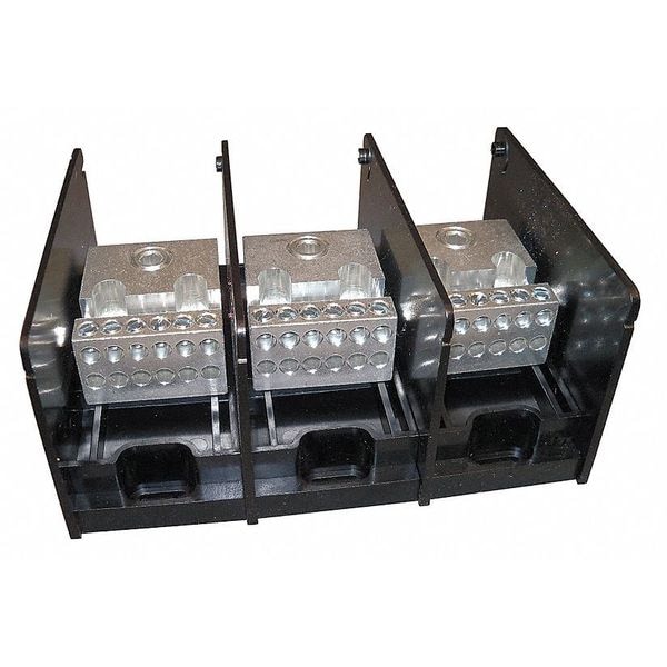 Mersen Pwr Dist Block, 310A, 3P, 12P Secndary, 600V - MPDB69153