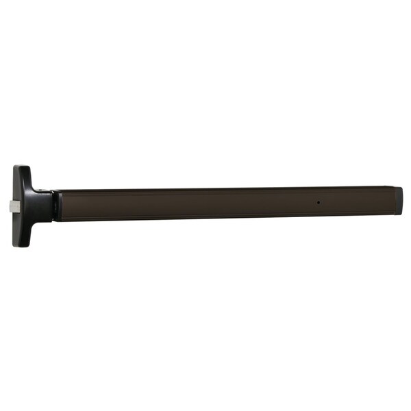 Falcon Rim Type Pushpad Exit Device, 36 In., Night Latch/Hold Back, Optional Pull, with 179CA and Rim Cylin - EL1792NL-OP/HB-OP 36IN DC13