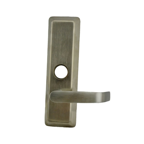 Corbin Russwin Right Hand Reverse Nightlatch Newport Lever Escutcheon Exit Trim Less Cylinder Satin Stainless Steel - N957ET630RHRLC