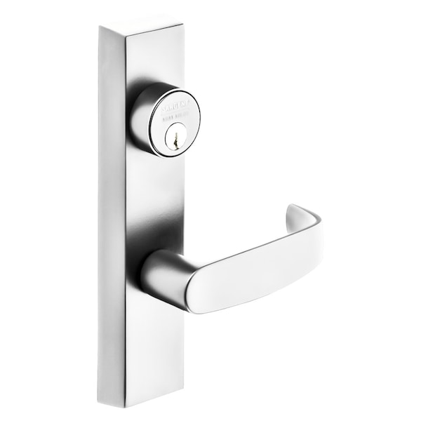 Sargent Grade 1 Exit Device Trim, Classroom Function, Key Outside Unlocks/Locks Trim, For Rim 8800 and NB8 - 713-8 ETL RHRB 26