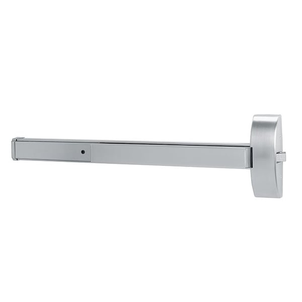 Dorma Rim Exit Device, 48 Inch, Exit Only, Satin Stainless Steel, Cylinder Dogging - 9300A-630-CD