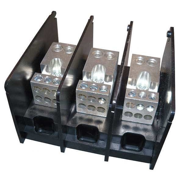 Mersen Pwr Dist Block, 350A, 6P Secndry, 600VAC/DC - MPDB67513