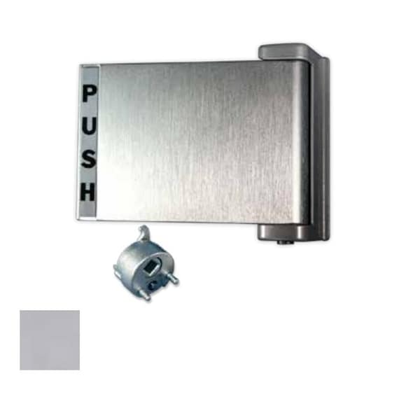 International Door Closers Paddle Handle with Cam Plug, ''Push'' to the Right, AL Anodized Satin Aluminum Finish - PH4522-AL