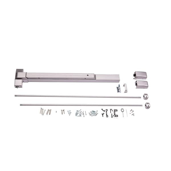 Global Door Controls EDSV Series Stainless Steel Grade 2 Commercial 36 in. Surface Vertical Rod Touch Bar Exit Device - TH1100EDSVTBARS