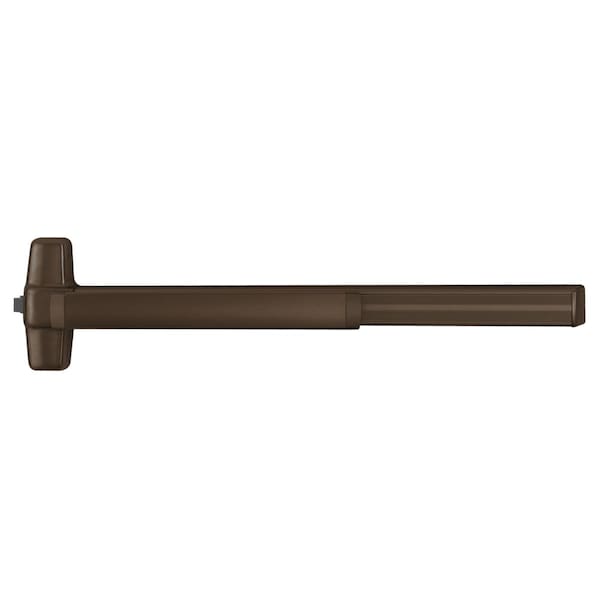 Von Duprin Grade 1 Rim Exit Bar, Wide Stile Pushpad, 36-in Device, Exit Only, Less Trim, Less Dogging, Aged Bro - 99EO-F 3 643E