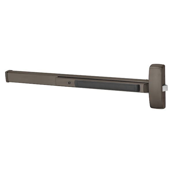 Sargent Grade 1 Rim Exit Bar, Wide Stile Pushpad, 36-in Device, Night Latch Function, P Lever with Escutcheo - 8804F ETP RHR 10B