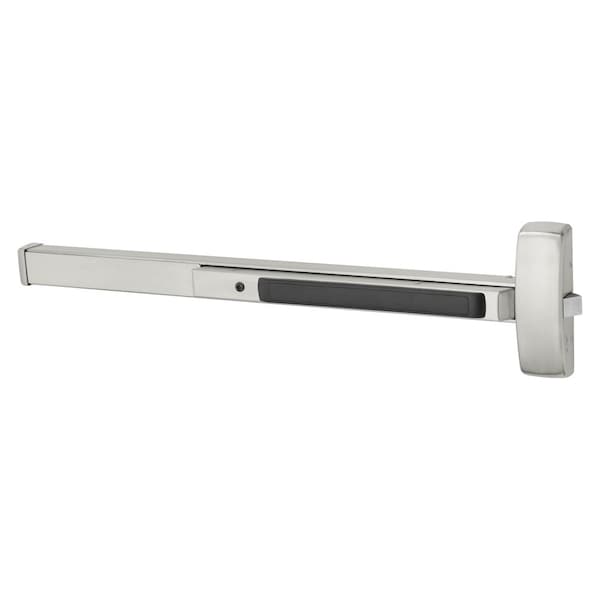 Sargent Grade 1 Rim Exit Bar, Wide Stile Pushpad, 42-in Device, Night Latch Function, Hex Key Dogging, Satin - 8804J 32D
