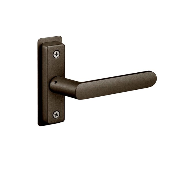 Adams Rite Flat Euro Lever Trim w/out Return, For 2-1/4 In. to 2-1/2 In. Thick Door, RH or RHR, Dark Brnz Paint - 4568-602-121