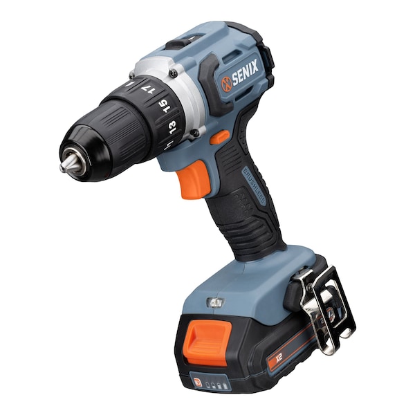 Senix 20 Volt Max Brushless 1/2-in. Drill Driver, 2 Ah Battery, 2A Charger and Soft Bag Included - PDDX2-M2