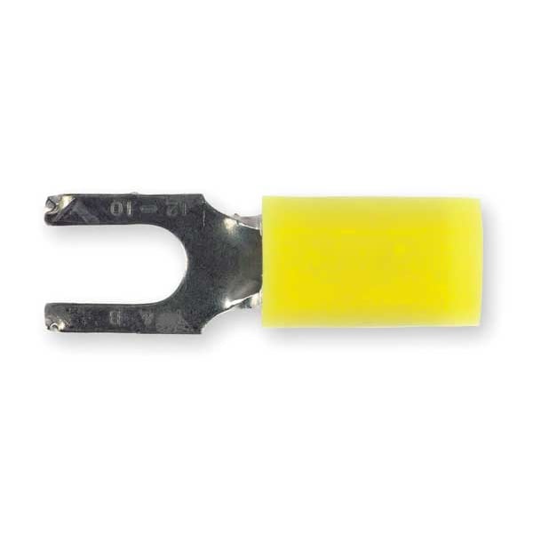 Sta-Kon 12-10 AWG Nylon Flanged Fork Terminal #10 Stud PK50 - RC10-10FS
