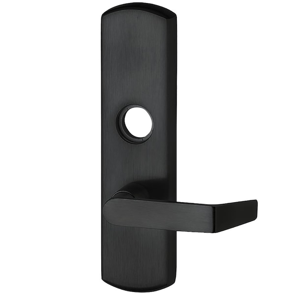 Von Duprin Lever Trim, Night Latch, Rim/Vertical Rod Prep, 06 Lever Style, Blk Painted Fnsh, Left Hand Reverse - 996L-NL-06-R/V SPBLK LHR