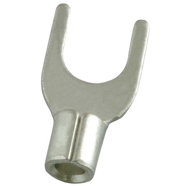 Power First 16-14 AWG Non-Insulated Fork Terminal #10 Stud PK100 - 4FRF9