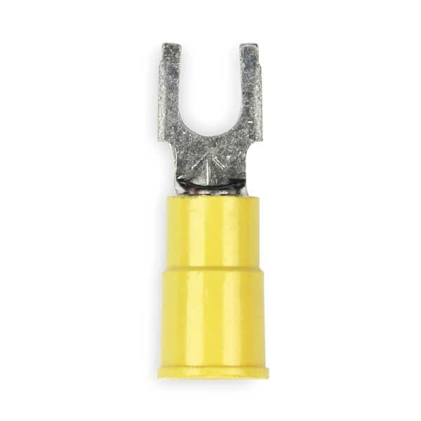 3M 12-10 AWG Vinyl Block Fork Terminal #6 Stud PK25 - BFV10-6Q